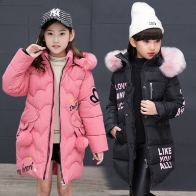 Vestes matelassées en coton pour filles