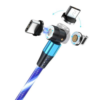Câble magnétique lumineux rotatif 540° 3A – Image 10