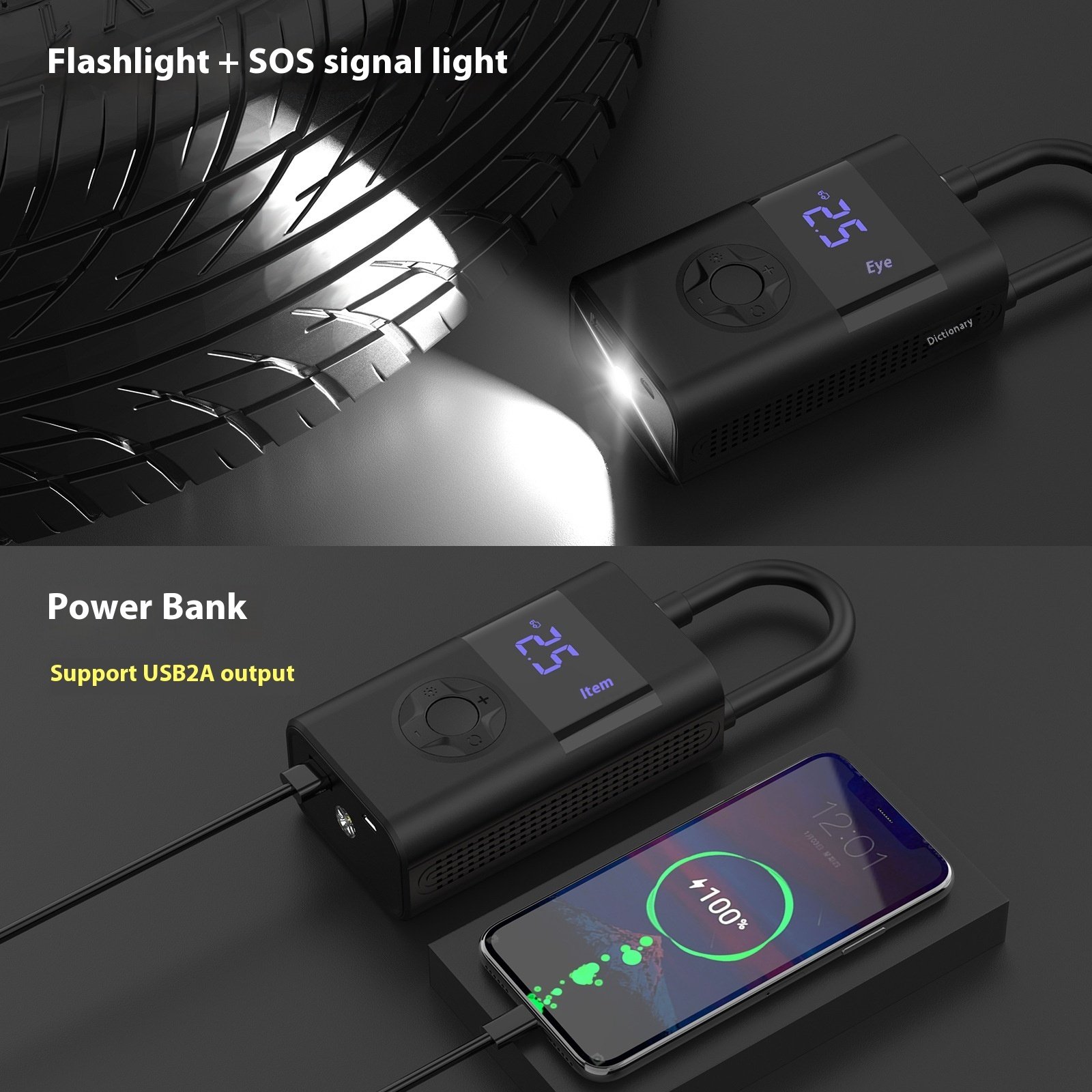 gonflable rapide intelligente Voiture moto vélo intelligent automatique mini – Image 4