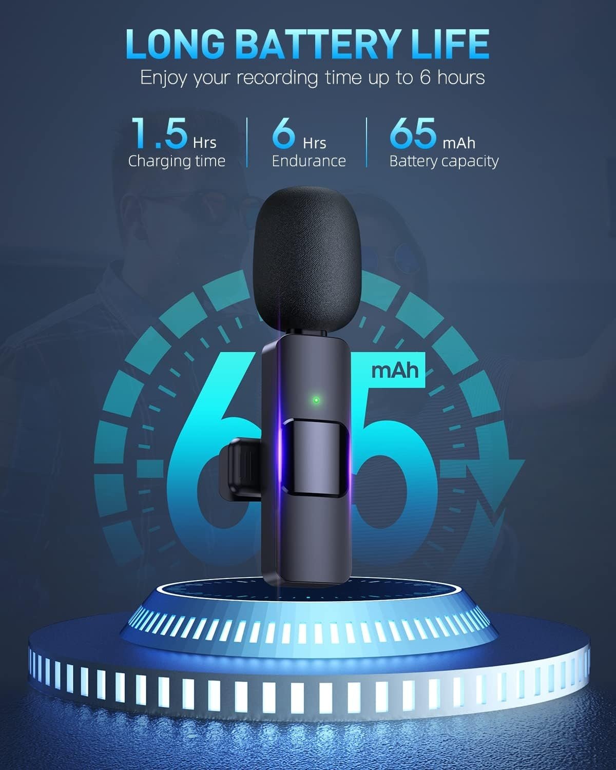 Microphone cravate sans fil, Type-C, – Image 4