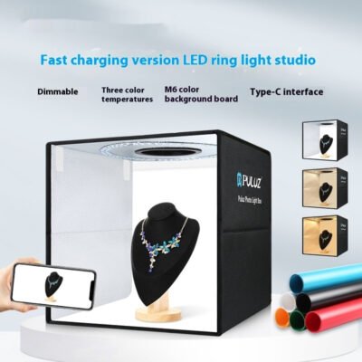 Anneau lumineux portable pliable et simple pour studio