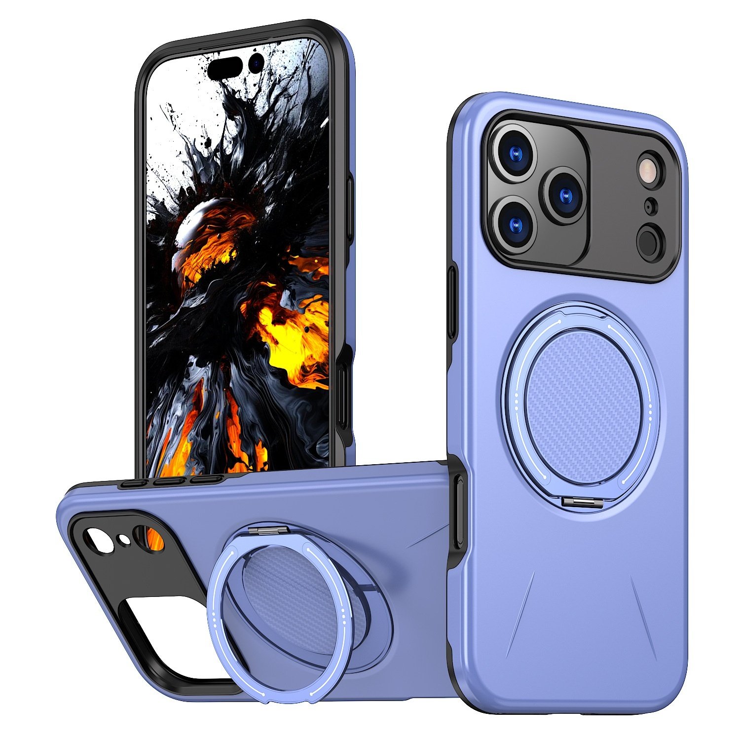 Suitable For 17Pro Phone Case Rotating Damping Magnetic Bracket Two-in-one – Image 9